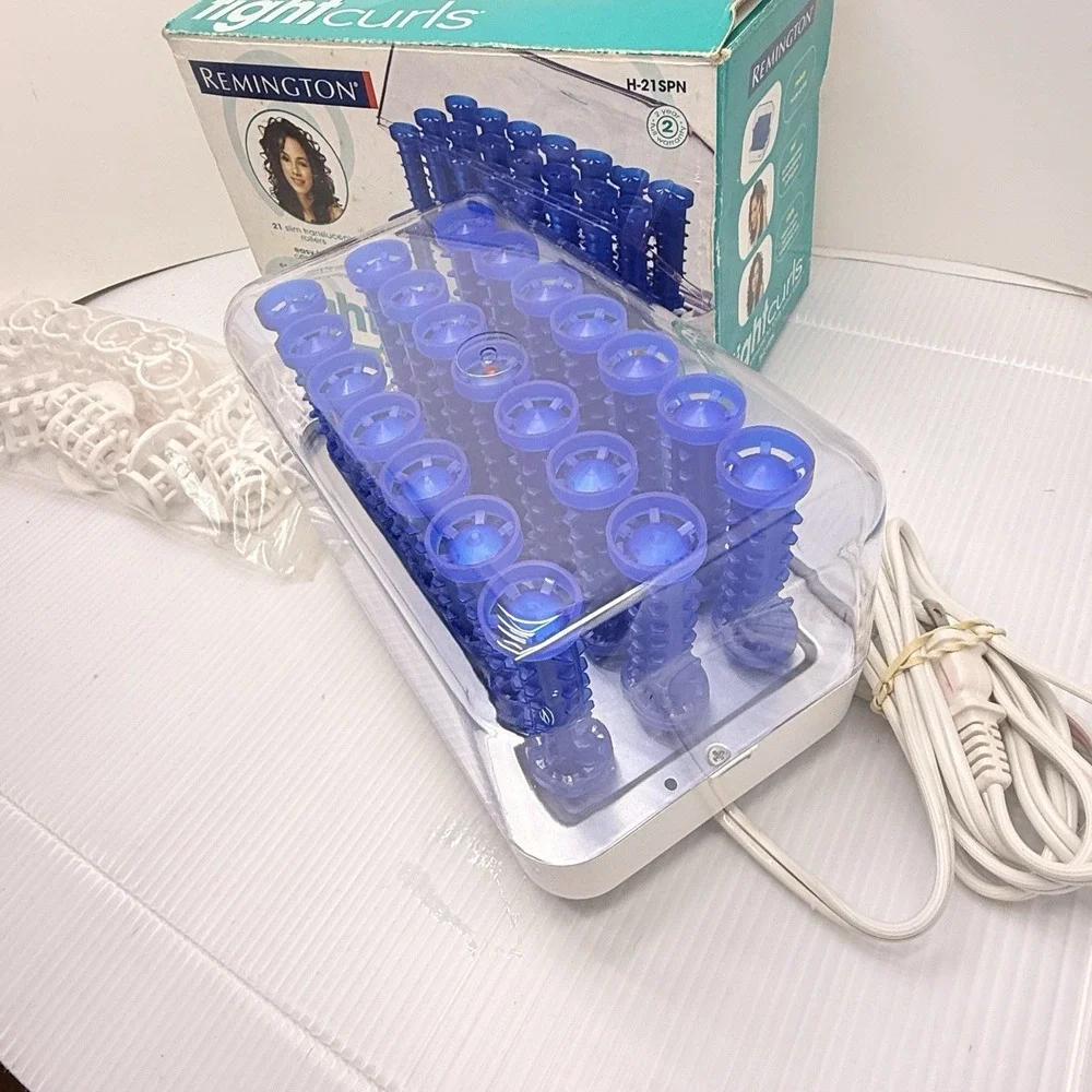 Vintage Y2K Remington Tight Curls Hot Rollers 21 Roller Set Tested w/ Box